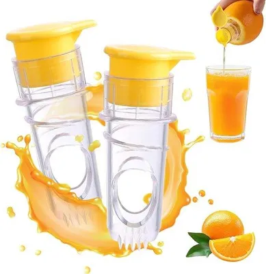 Obrázok produktu pre Sada 2 ks ručných odšťavovačov na citrusové plody, žltá