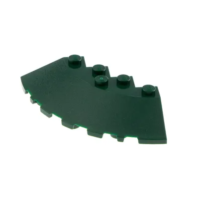 Produktbild von 1x Lego Stein rund Tragfläche 33° 6x6x1 dunkel grün Ecke Facette 6080436 95188