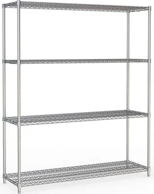 Produktbild von Combisteel Regalsystem mit 4 Böden aus Chrome 150x450x1800mm