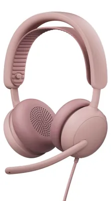 Zdjęcie produktu dla Logitech 981-001616, Przewodowa, 20 - 20000 Hz, Połączenia/muzyka, 223,5 g, Zestaw słuchawkowy, Różowy