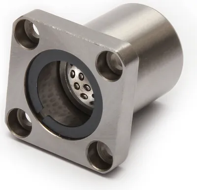 Produktbild von Schwerlast Hublager / Wellenlager 25mm STK25B  mit quadratischem Flansch für Linearbewegung und Drehbewegung
