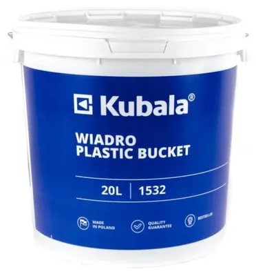 Produktbild von Plastikeimer mit Deckel und Skala, 33 l, Kubala