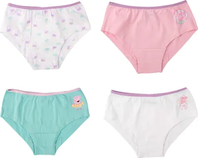 Produktbild von Peppa Wutz Panty für Mädchen Slip Unterhose Unterwäsche Mehrfarbig Bunt (4er Pack) 110-116