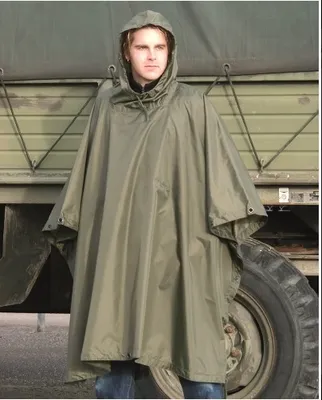 Produktbild von Regenmantel-Poncho oliv Rip-Stop Mil-Tec