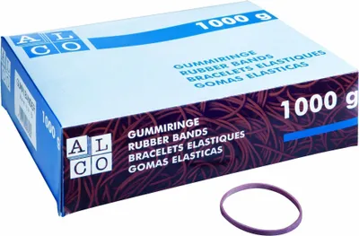 Produktbild von Alco Gummiringe, Rot, Ø 85 mm, Plastiktüte à 1,0 kg