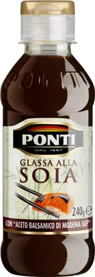 Produktbild von 6x Ponti Glassa alla Soia Gastronomische Glasur Sauce Soja Würzsaucen 240g mit Balsamico-Essig von Modena IGP
