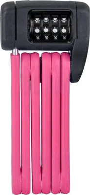 Zdjęcie produktu dla ABUS Zapięcie składane dla dzieci Bordo Lite Mini 6055C/60 SYMBOLS - Zapięcie rowerowe z kodem symbolu - Poziom bezpieczeństwa ABUS 7 - 60 cm - Różowy