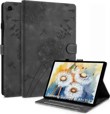 Obrázek produktu pro Samsung Galaxy Tab A9+ kryt DandelionPolyuretankožené flipové pouzdro 11" černé