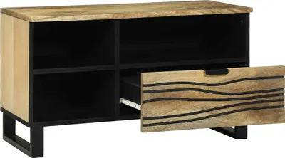 Obrázok produktu pre vidaXL TV stolík so zásuvkami, hnedý, 80 x 33 x 46 cm, drevotrieska