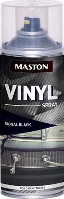 Produktbild von Maston Vinyl Spray - Seidenglanz - Signalschwarz - RAL 9004 - Sprühfarbe - 400 ml