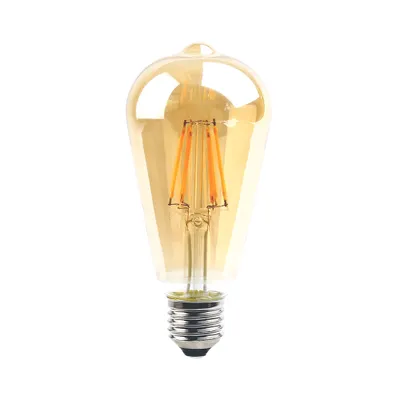 Produktbild von LED Rustika Filament Edison ST64 4W E27 gold gelüstert 360lm extra warmweiß 2200K