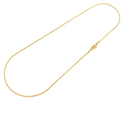 Produktbild von Vintageparts Schlangenkette 304 Edelstahl 18K gold ionenplattiert 45 cm