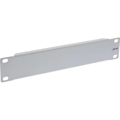 Produktbild von InLine 10" Blindplatte, 1HE, RAL 7035 grau, Blindverschlussplatte, SPCC, Stahl, Grau, 1 Stück(e), 130 g