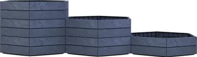 Produktbild von Hochbeet klassisch GARANTIA ERGO Vario 1 inkl. Flora-Wassersparsystem 190 x 190 x 50 cm stone