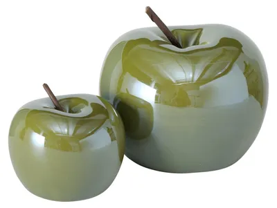 Image de Boltze Deko Apfel Perly 2er Set Dekoration Geschenkidee, Deko Küche Wohnzimmer