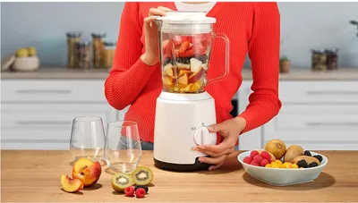 Produktbild von Braun Household PowerBlend 1 JB1050WH Standmixer 1,5 l Glas Mixaufsatz Blenders