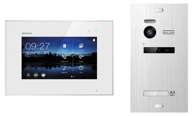 Produktbild von BALTER EVO Silber Video Türsprechanlage Set 1 Teilnehmer 7" Monitor Weiß