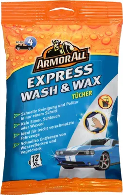 Produktbild von Armor All Express Wash & Wax Tücher 12 XL (1er Pack)