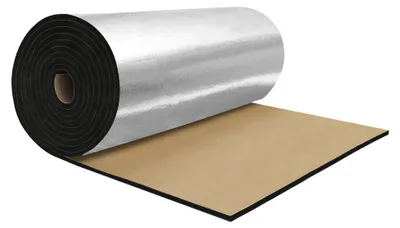 Productafbeelding van Zelfklevende Geluidsisolatiematte - Glasvezel/Schuim - 200x100cm - 5mm Dikte