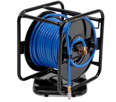 Produktbild von Varan Motors - var-AHR-01 Schlauchtrommel - Tragbare pneumatische Schlauchtrommel aus Stahl 30m 12bar 360° drehbar