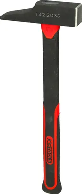 Produktbild von KS Tools 142.2033, Latthammer, Stahl, Glasfaser, Schwarz, Rot, 29 cm, 320 g