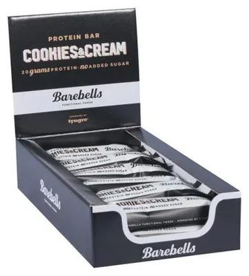 Image de Barres protéinées - Barebells - Boîte Barebells barre protéinée (12X55g) - Saveur Cookies et Cream