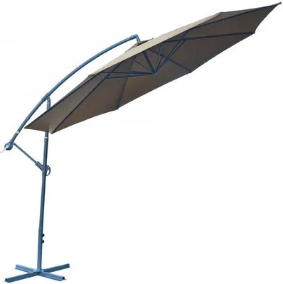 Obrázok produktu pre ROJAPLAST Záhradný slnečník, 350 cm, hnedý