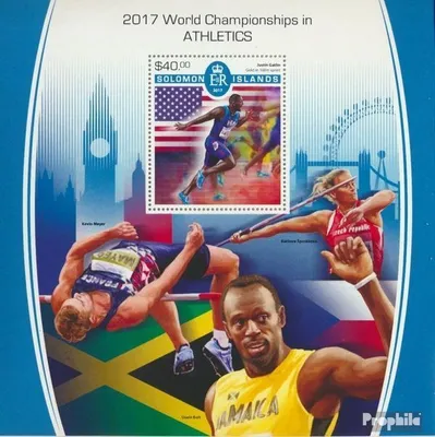 Produktbild von Briefmarken Salomoninseln 2017 Mi Block 726 (kompl. Ausg.) postfrisch Weltmeisterschaft 2017