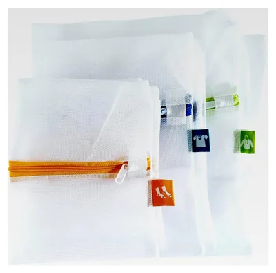 Produktbild von 3 Wäschenetze für Schmutzwäsche - Wäschebeutel für Waschmaschine - Wäschenetze für Unterwäsche und Kleidung - 3 Größen