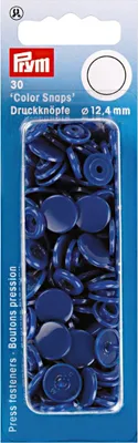 Obrázek produktu pro Prym 393116, Druky (patentky), Polyoxymetylen (POM), Modrá, Matný, Kulatý, 1,24 cm