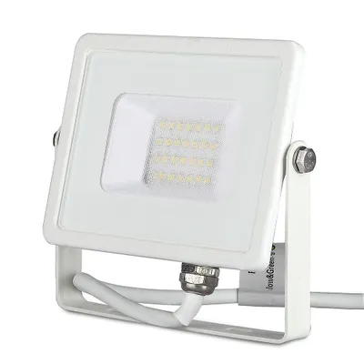 Produktbild von V-tac VT-20-W LED Scheinwerfer – 20 W – 1600 Lumen – 4000 K – Weiß