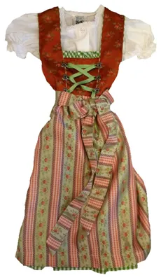 Produktbild von Festliches Kinder Dirndl mit Bluse & Trachtenschürze Gr. 68