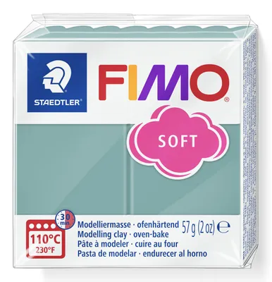 Produktbild von STAEDTLER FIMO soft 8020 ofenhärtende Modelliermasse Einzelprodukt, 57g, ocean wave