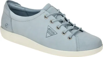 Produktbild von Ecco SOFT 2.0 Damenschuhe - bequeme Schnür- Halbschuhe blau Freizeit NEU