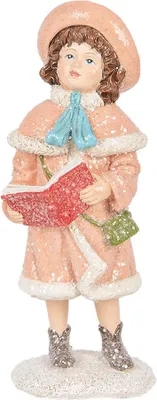 Zdjęcie produktu dla Clayre & Eef Figurka dekoracyjna dziecka 8x9x18 cm Różowy plastik