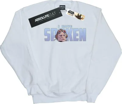 Produktbild von Star Wars - "The Mandalorian I Have Spoken" Sweatshirt für Damen BI38788 (M) (Weiß)