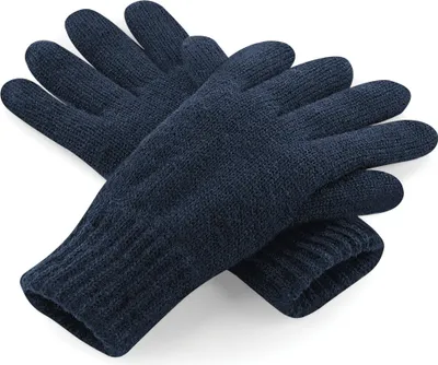 Produktbild von Beechfield Uni Classic Thinsulate Thermo Winter-Handschuhe RW3671 (S/M) (Marineblau)