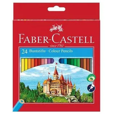 Obrázek produktu pro Sada barevných tužek Faber-Castell 24 kusů, různé | 5 kusů