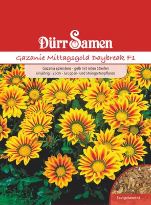 Produktbild von Gazanie Mittagsgold Daybreak F1 | Gazaniensamen von Dürr Samen