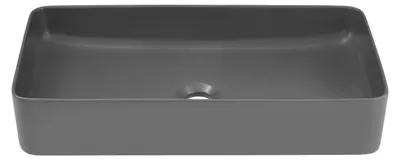 Produktbild von Schwarzer Waschbecken Keramik Aufsatz Tisch Platte Waschtisch Becken Aufsetzen