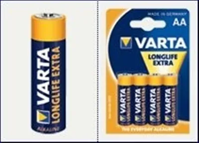 Produktbild von Varta Longlife Extra Alkaline Batterie AA Mignon 4er Pack