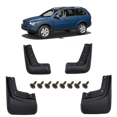 Produktbild von HERSTMOTO, Schmutzfänger, 4er-Set Schmutzfänger-Kit, Spritzschutz, Schmutzfänger mit Befestigungssatz, passend für Volvo XC90 I, 2006-2014