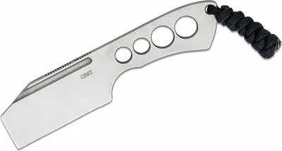 Imagen del producto de CRKT CR-2130 Razel™: Cuchillo de cincel fijo, 5 cm, de acero inoxidable, acabado Stonewash, con funda termoplástica