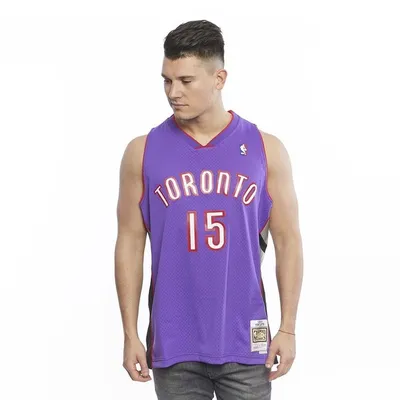 Obrázek produktu pro Basketbalový dres Mitchell & Ness Toronto Raptors #15 1999 Vince Carter purple/black Swingman Jersey  - M