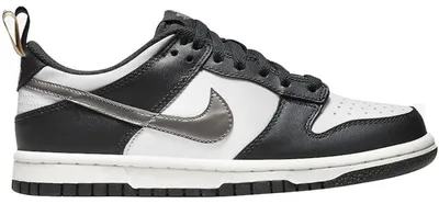 Produktbild von Nike Dunk Low Black White Metallic (GS) - EU 40