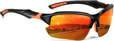 Immagine prodotto di J&W Occhiali da sole sportivi da uomo Arberasha Orange Taglia unica