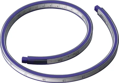 Produktbild von Alco Kurvenlineal 60 cm blau 4007735014636