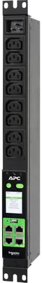 Image de APC EPDU2016M, Compteur, 1U, Monophasé, Vertical, Noir, 8 prises AC / Prises AC