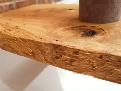 Produktbild von ELI Badewannenbrett Relax-Rex  aus Eiche - Natur mit Baumkante - 75