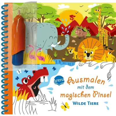 Produktbild von Ausmalen mit dem magischen Pinsel. Wilde Tiere
